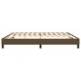 Dark brown fabric bed frame 200x200 cm by vidaXL, Beds and slatted bases - Ref: Foro24-3120543, Price: 123,99 €, Discount: %