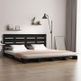 Estructura de cama de madera maciza de pino negro 160x200 cm de vidaXL, Camas y somieres - Ref: Foro24-3120146, Precio: 245,1...