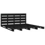 Solid black pine wood bed frame 200x200 cm by vidaXL, Beds and slatted bases - Ref: Foro24-3120156, Price: 267,43 €, Discount: %