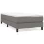 Estructura de cama de tela gris oscuro 90x190 cm de vidaXL, Camas y somieres - Ref: Foro24-3120477, Precio: 84,99 €, Descuent...