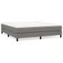 Estructura de cama de tela gris oscuro 160x200 cm de vidaXL, Camas y somieres - Ref: Foro24-3120525, Precio: 115,94 €, Descue...