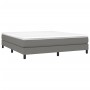 Estructura de cama de tela gris oscuro 160x200 cm de vidaXL, Camas y somieres - Ref: Foro24-3120525, Precio: 115,94 €, Descue...