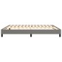 Estructura de cama de tela gris oscuro 160x200 cm de vidaXL, Camas y somieres - Ref: Foro24-3120525, Precio: 115,94 €, Descue...