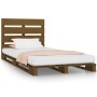 Estructura de cama madera maciza pino marrón miel 100x200 cm de vidaXL, Camas y somieres - Ref: Foro24-3120125, Precio: 177,9...