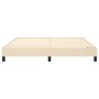 Estructura de cama de tela color crema 160x200 cm de vidaXL, Camas y somieres - Ref: Foro24-3120529, Precio: 122,20 €, Descue...