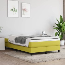 Box spring bed frame green fabric 120x200 cm by vidaXL, Beds and slatted bases - Ref: Foro24-3120507, Price: 101,99 €, Discou...