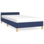 Estructura de cama con cabecero de tela azul 80x200 cm de vidaXL, Camas y somieres - Ref: Foro24-347373, Precio: 101,82 €, De...