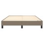 Estructura de cama de tela gris taupe 140x190 cm de vidaXL, Camas y somieres - Ref: Foro24-3120512, Precio: 95,30 €, Descuent...