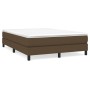 Estructura de cama de tela marrón 140x200 cm de vidaXL, Camas y somieres - Ref: Foro24-3120519, Precio: 96,79 €, Descuento: %