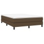 Estructura de cama de tela marrón 140x200 cm de vidaXL, Camas y somieres - Ref: Foro24-3120519, Precio: 96,79 €, Descuento: %