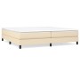 Estructura de cama de tela color crema 200x200 cm de vidaXL, Camas y somieres - Ref: Foro24-3120545, Precio: 122,94 €, Descue...