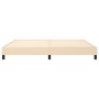 Estructura de cama de tela color crema 200x200 cm de vidaXL, Camas y somieres - Ref: Foro24-3120545, Precio: 122,94 €, Descue...