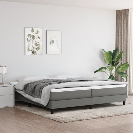 Estructura de cama tela gris oscuro 200x200 cm de vidaXL, Camas y somieres - Ref: Foro24-3120541, Precio: 114,56 €, Descuento: %