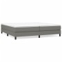 Dark gray fabric bed frame 200x200 cm by vidaXL, Beds and slatted bases - Ref: Foro24-3120541, Price: 114,68 €, Discount: %