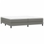 Dark gray fabric bed frame 200x200 cm by vidaXL, Beds and slatted bases - Ref: Foro24-3120541, Price: 114,68 €, Discount: %