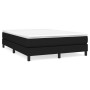 Black fabric bed frame 140x190 cm by vidaXL, Beds and slatted bases - Ref: Foro24-3120510, Price: 98,59 €, Discount: %