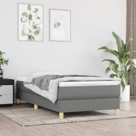 Dark gray fabric bed frame 80x200 cm by vidaXL, Beds and slatted bases - Ref: Foro24-3120567, Price: 72,35 €, Discount: %