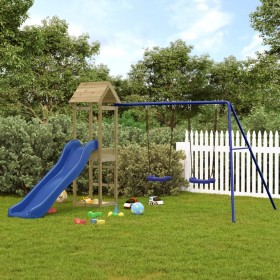 Outdoor playground made of impregnated pine wood by vidaXL, Swings and play structures - Ref: Foro24-3155860, Price: 269,84 €...