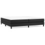 Black synthetic leather bed frame 200x200 cm by vidaXL, Beds and slatted bases - Ref: Foro24-3120718, Price: 135,39 €, Discou...