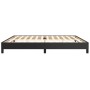 Black synthetic leather bed frame 200x200 cm by vidaXL, Beds and slatted bases - Ref: Foro24-3120718, Price: 135,39 €, Discou...