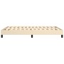 Estructura de cama de tela color crema 140x190 cm de vidaXL, Camas y somieres - Ref: Foro24-3120513, Precio: 102,97 €, Descue...