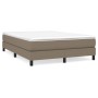 Taupe gray fabric bed frame 140x200 cm by vidaXL, Beds and slatted bases - Ref: Foro24-3120520, Price: 98,14 €, Discount: %