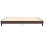 Brown synthetic leather bed frame 200x200 cm by vidaXL, Beds and slatted bases - Ref: Foro24-3120721, Price: 126,63 €, Discou...