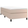 Estructura cama box spring cuero sintético capuchino 90x200 cm de vidaXL, Camas y somieres - Ref: Foro24-3121028, Precio: 109...