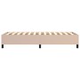 Estructura cama box spring cuero sintético capuchino 90x200 cm de vidaXL, Camas y somieres - Ref: Foro24-3121028, Precio: 109...