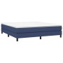 Estructura de cama de tela azul 160x200 cm de vidaXL, Camas y somieres - Ref: Foro24-3120530, Precio: 107,06 €, Descuento: %