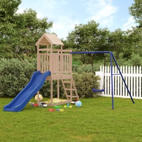 Spielplatz im Freien aus massivem Zirbenholz von vidaXL, Schaukeln und Spielgeräte - Ref: Foro24-3155876, Preis: 310,99 €, Ra...