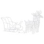 320 LED Acrylic Reindeer and Sleigh Christmas Decoration by vidaXL, Christmas lights - Ref: Foro24-3100426, Price: 156,56 €, ...