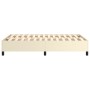 Estructura de cama box spring cuero sintético crema 120x200 cm de vidaXL, Camas y somieres - Ref: Foro24-3121037, Precio: 120...