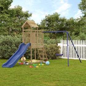 Spielplatz im Freien aus imprägniertem Kiefernholz von vidaXL, Schaukeln und Spielgeräte - Ref: Foro24-3155878, Preis: 324,99...