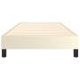 Cream synthetic leather bed frame 90x200 cm by vidaXL, Beds and slatted bases - Ref: Foro24-3120678, Price: 85,84 €, Discount: %