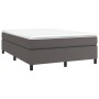 Estructura de cama de cuero sintético gris 140x200 cm de vidaXL, Camas y somieres - Ref: Foro24-3121051, Precio: 117,62 €, De...