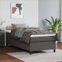 Gray synthetic leather bed frame 100x200 cm by vidaXL, Beds and slatted bases - Ref: Foro24-3121033, Price: 104,74 €, Discoun...