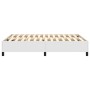 White synthetic leather bed frame 140x190 cm by vidaXL, Beds and slatted bases - Ref: Foro24-3121042, Price: 147,99 €, Discou...