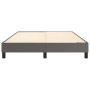 Estructura de cama de cuero sintético gris 140x190 cm de vidaXL, Camas y somieres - Ref: Foro24-3120698, Precio: 95,94 €, Des...