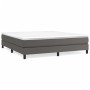 Estructura de cama de cuero sintético gris 200x200 cm de vidaXL, Camas y somieres - Ref: Foro24-3120716, Precio: 134,31 €, De...