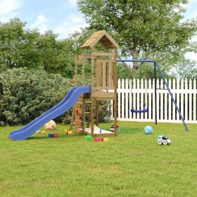 Spielplatz im Freien aus imprägniertem Kiefernholz von vidaXL, Schaukeln und Spielgeräte - Ref: Foro24-3155893, Preis: 395,99...