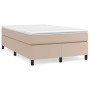 Estructura cama box spring cuero sintético capuchino 120x200 cm de vidaXL, Camas y somieres - Ref: Foro24-3121040, Precio: 14...