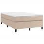 Estructura cama box spring cuero sintético capuchino 120x200 cm de vidaXL, Camas y somieres - Ref: Foro24-3121040, Precio: 14...