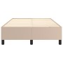 Estructura cama box spring cuero sintético capuchino 120x200 cm de vidaXL, Camas y somieres - Ref: Foro24-3121040, Precio: 14...