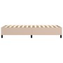 Estructura cama box spring cuero sintético capuchino 100x200 cm de vidaXL, Camas y somieres - Ref: Foro24-3121034, Precio: 11...