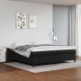 Black synthetic leather bed frame 200x200 cm by vidaXL, Beds and slatted bases - Ref: Foro24-3121065, Price: 162,27 €, Discou...