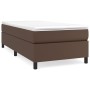 Estructura de cama box spring cuero sintético marrón 90x190 cm de vidaXL, Camas y somieres - Ref: Foro24-3121026, Precio: 106...