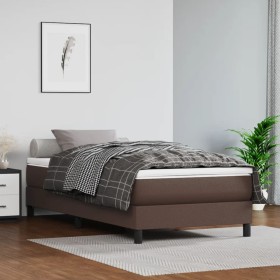 Estructura de cama cuero sintético marrón 80x200 cm de vidaXL, Camas y somieres - Ref: Foro24-3120667, Precio: 85,75 €, Descu...