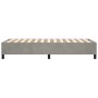 Light gray velvet bed frame 80x200 cm by vidaXL, Beds and slatted bases - Ref: Foro24-3121084, Price: 91,02 €, Discount: %