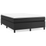 Black synthetic leather bed frame 140x190 cm by vidaXL, Beds and slatted bases - Ref: Foro24-3121041, Price: 115,46 €, Discou...